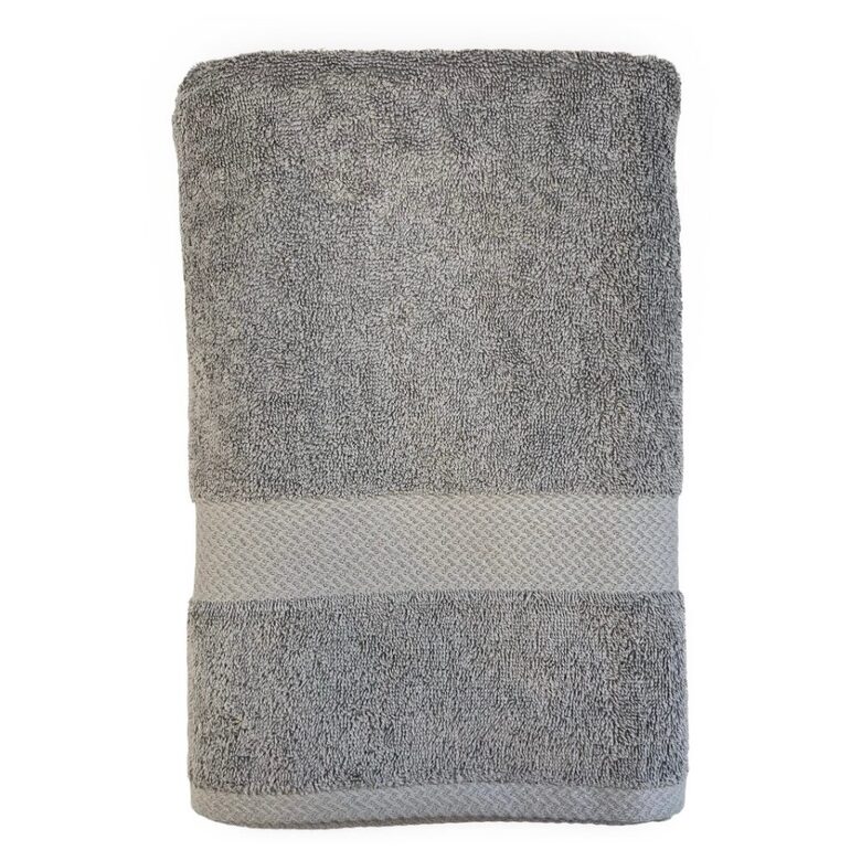 CLASSIC kokvilnas frotē dvielis 70x140cm, gaiši pelēks