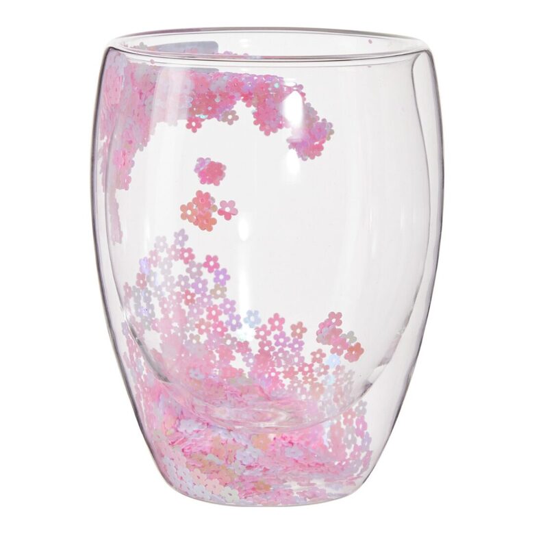 SEASONS dubultā stikla glāze 350ml, rozā