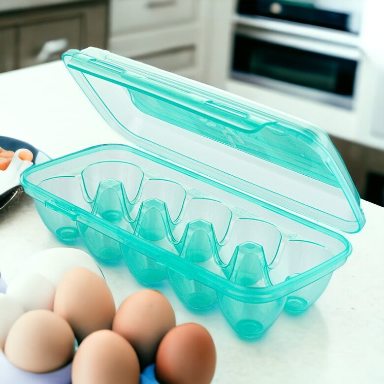 FLORINA plastmasas olu uzglabāšanas trauks, zaļš