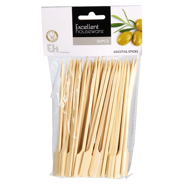 EXCELLENT HOUSEWARE kociņi uzkodām, 15cm, 50gab