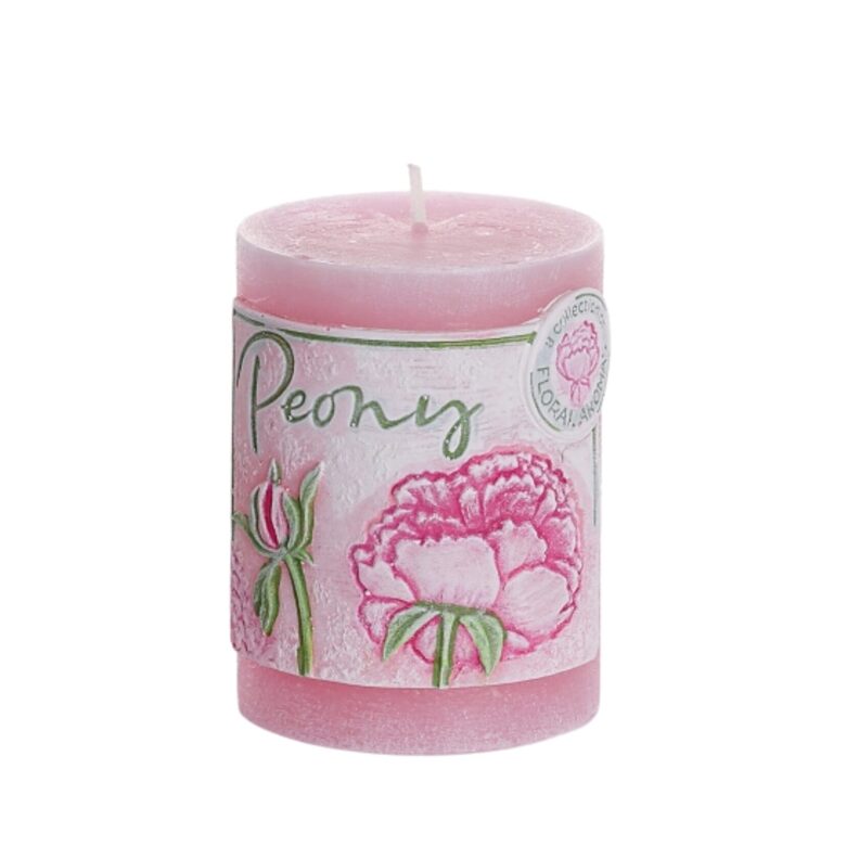 BARTEK "PINK PEONY" "hand-made" aromātiskā svece d7x9cm
