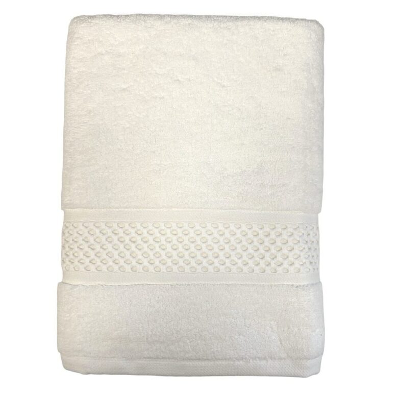 DELUXE kokvilnas frotē dvielis 70x140cm, balts