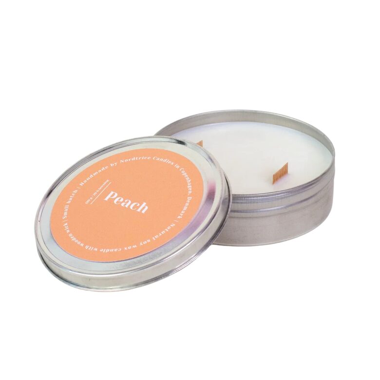 NORDTRICE "hand-made" aromātiskā sojas vaska svece +/-20h, persiki