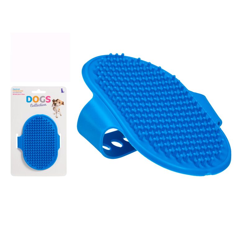 DOGS "Magic" kažoka ķemme no gumijas 12.5x8cm, zila