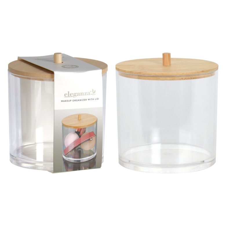 ELEGANZA bambusa un akrila kosmētikas organizators