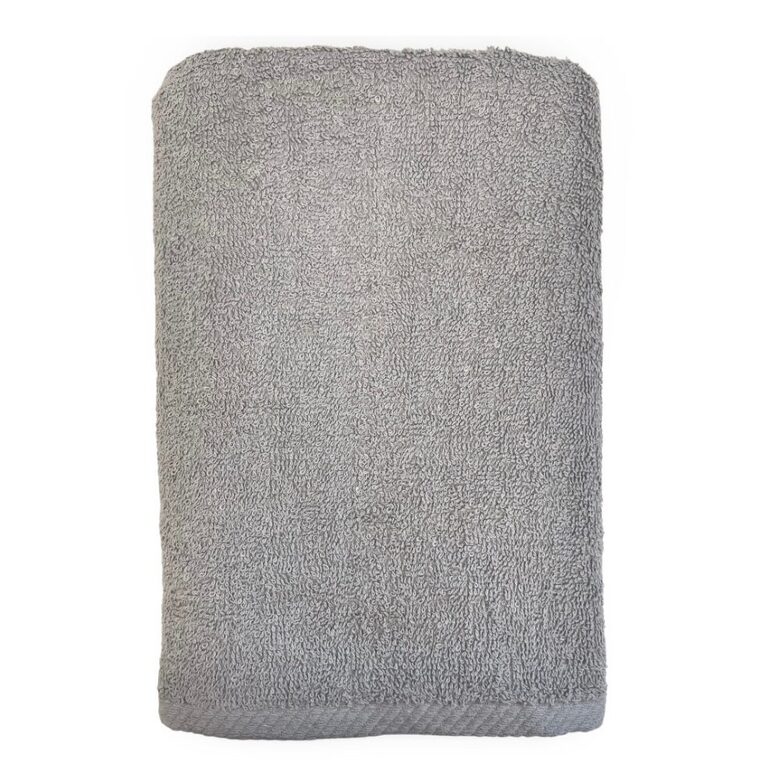 BASIC kokvilnas frotē dvielis 70x140cm, gaiši pelēks (izlasīt aprakstu)