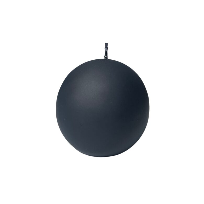 BARTEK velveta svece d8cm, melna