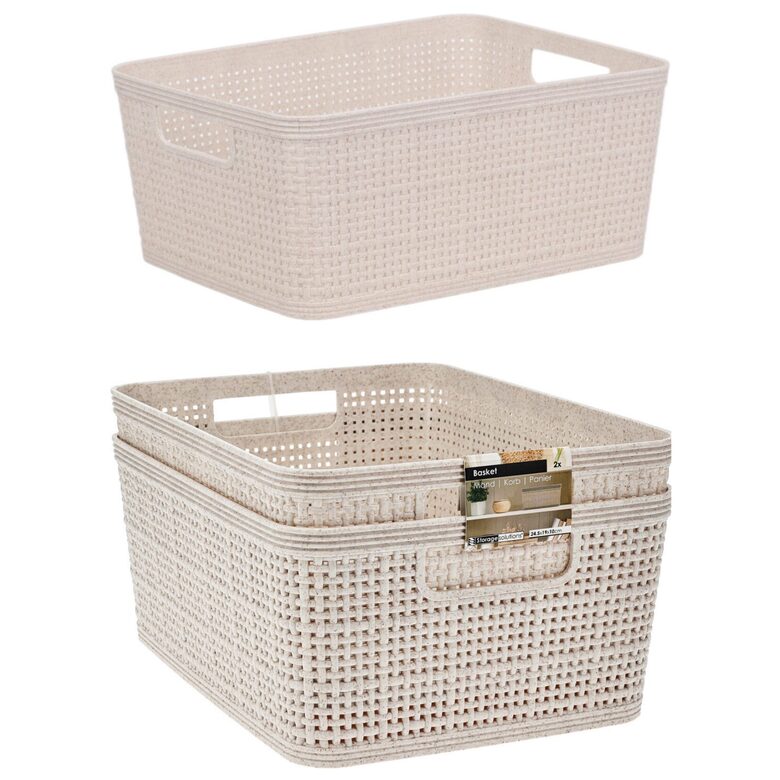 EXCELLENT HOUSEWARE plastmasas grozu komplekts 2gab, 24.5x19x10cm