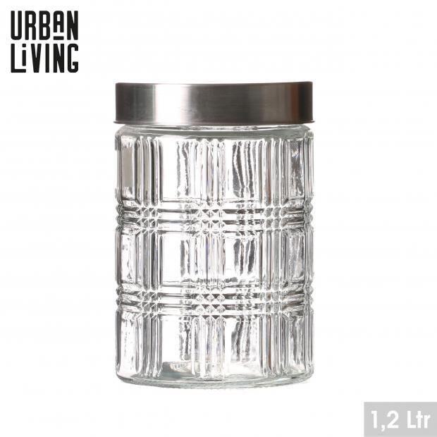 URBAN LIVING stikla uzglabāšanas trauks 1200ml