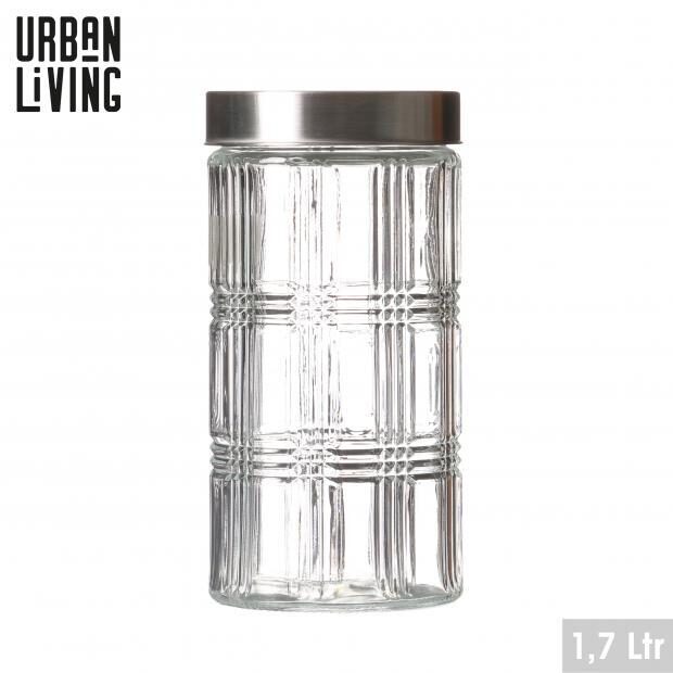 URBAN LIVING stikla uzglabāšanas trauks 1700ml