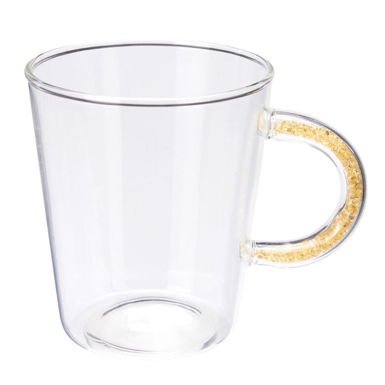 DIAMOND sikla krūze 450ml, zelta dimantiņi