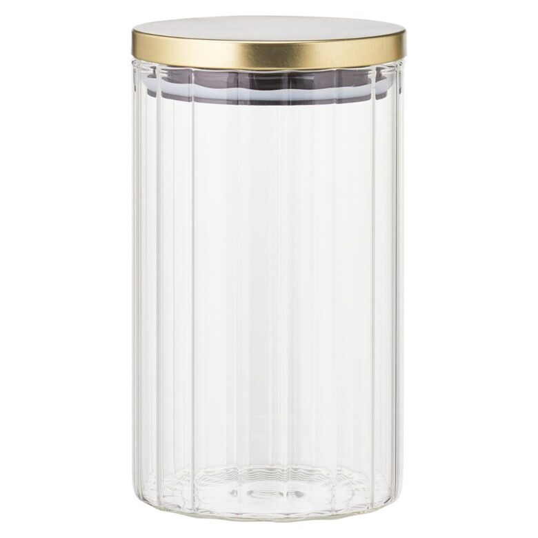 GOLDEN stikla uzglabāšanas trauks 1000ml/d10cm x h 16cm