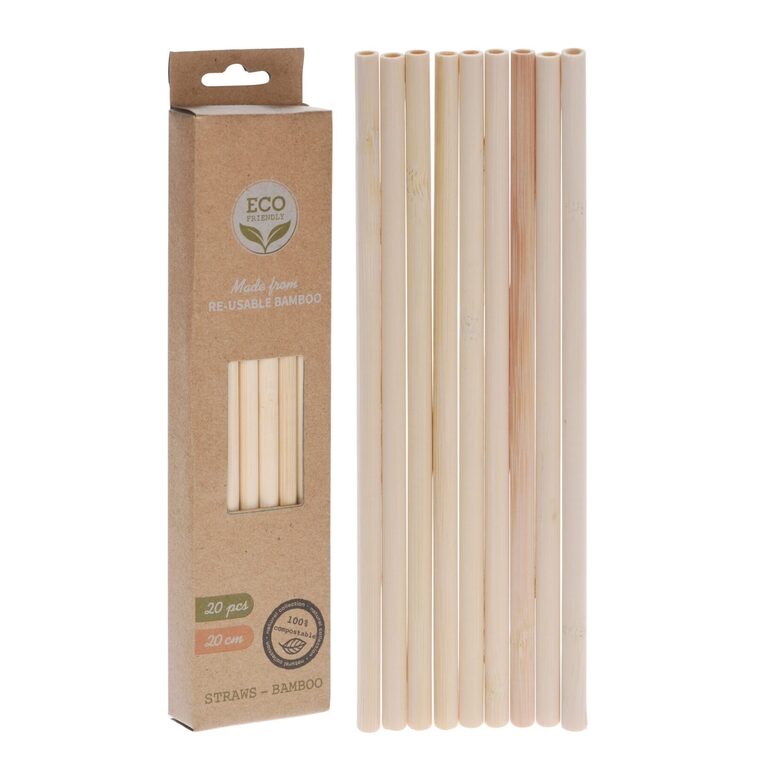 Bambusa salmiņu komplekts 20gab