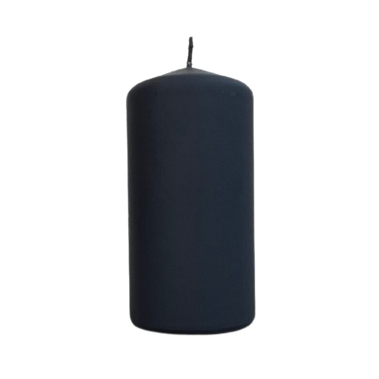 BARTEK velveta svece d6 x h12cm, melna