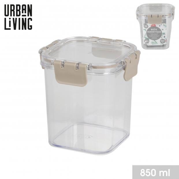 URBAN LIVING plastmasas uzglabāšanas trauks 850ml