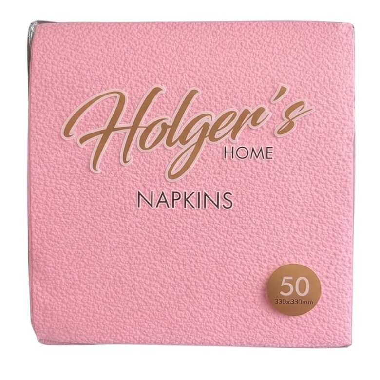 HOLGER'S salvetes 33x33cm, 50gb, 1 slānis, rozā