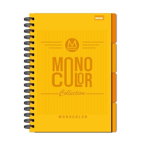 REXUS rūtiņu klade B5, 96 lapas, cietie vāki, ar perforētu līniju, ar aploksni, dzeltena