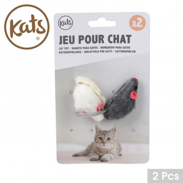 KATS mazās rotaļu pelītes 2gab