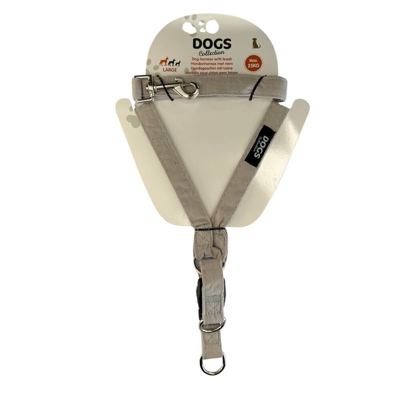 DOGS pavada, pelēka, lielais izmērs