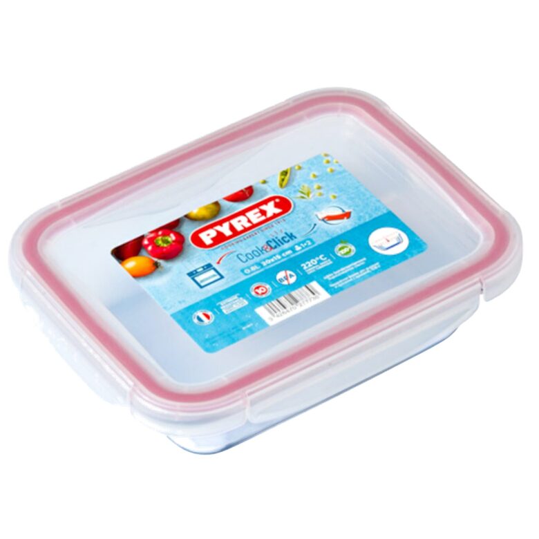 PYREX "Cook & Click" stikla uzglabāšanas trauks un cepamforma 2in1 3.5L/30x23x9cm
