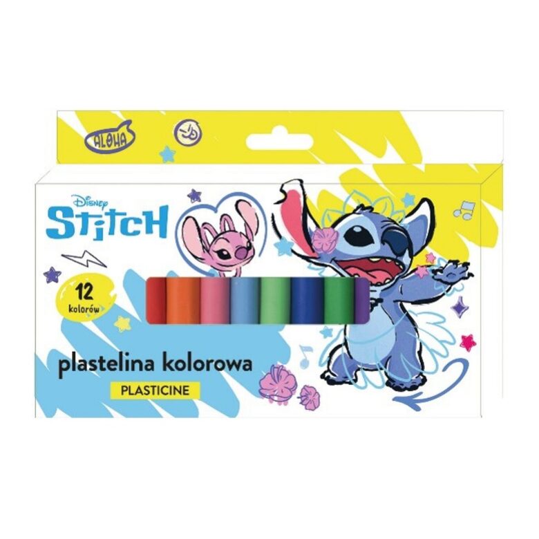 STITCH plastalīns, 12 toņi