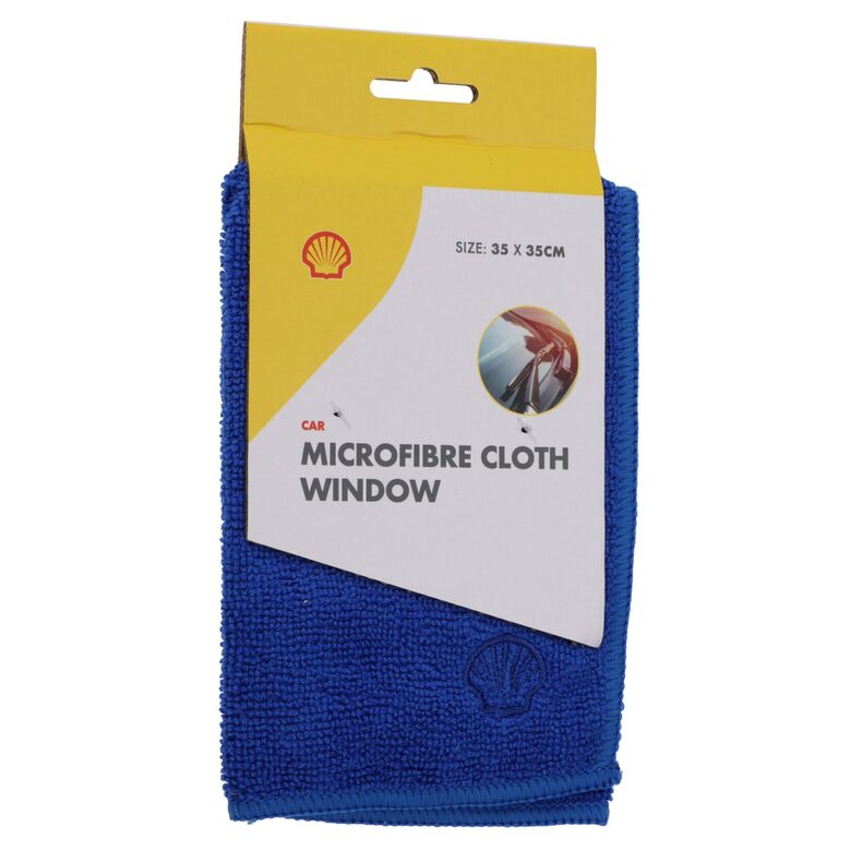 SHELL mikrofibras drāniņa auto logu tīrīšanai 35x35cm