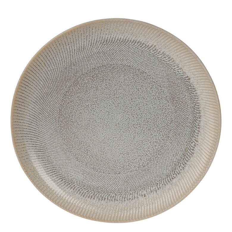 NATURE keramikas šķīvis d27cm x 3cm, bēšs