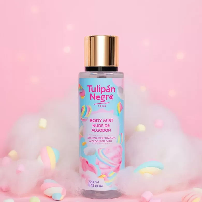 TULIPAN NEGRO izsmidzināms sprejs ķermenim COTTON CANDY, 250ml