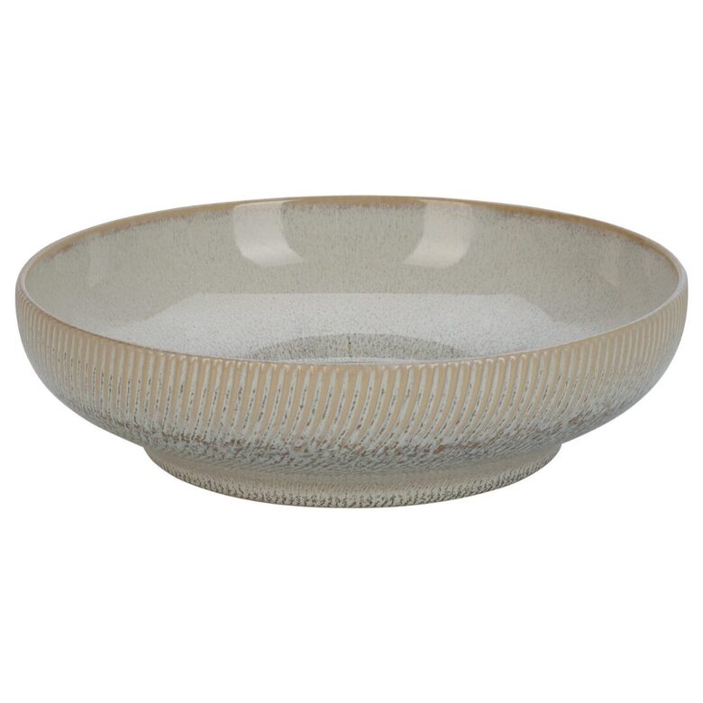 NATURE keramikas bļoda 1650ml/d24cm x h6.3cm, bēša