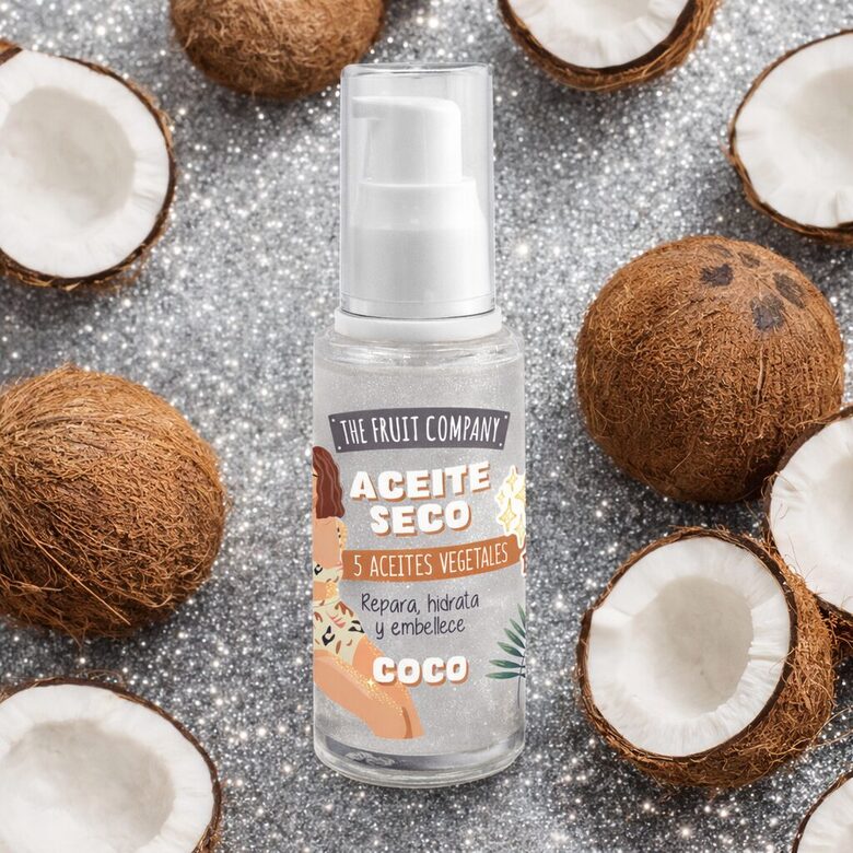 THE FRUIT COMPANY mirdzoša sausā eļļa ķermenim COCONUT, 50ml