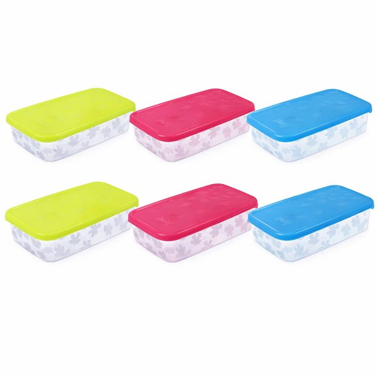 BRANQ 6gab 1350ml plastmasas uzglabāšanas trauku k-ts