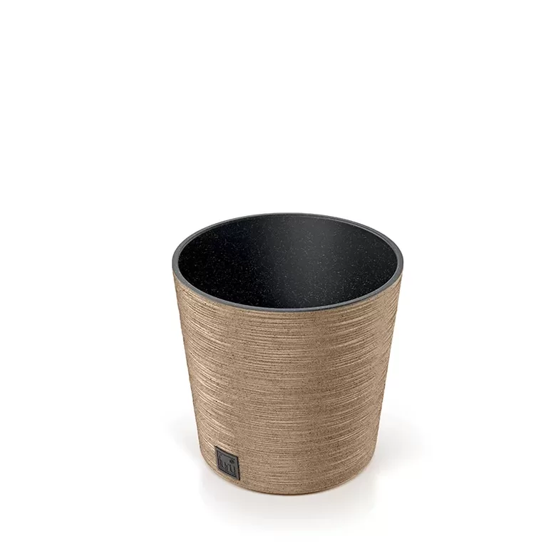 FURU ECO WOOD pārstrādātas plastmasas un koksnes puķu pods, ārtelpu un iekštelpu, d30/h29cm (piegāde tikai ar kurjeru vai izņemšana uz vietas)