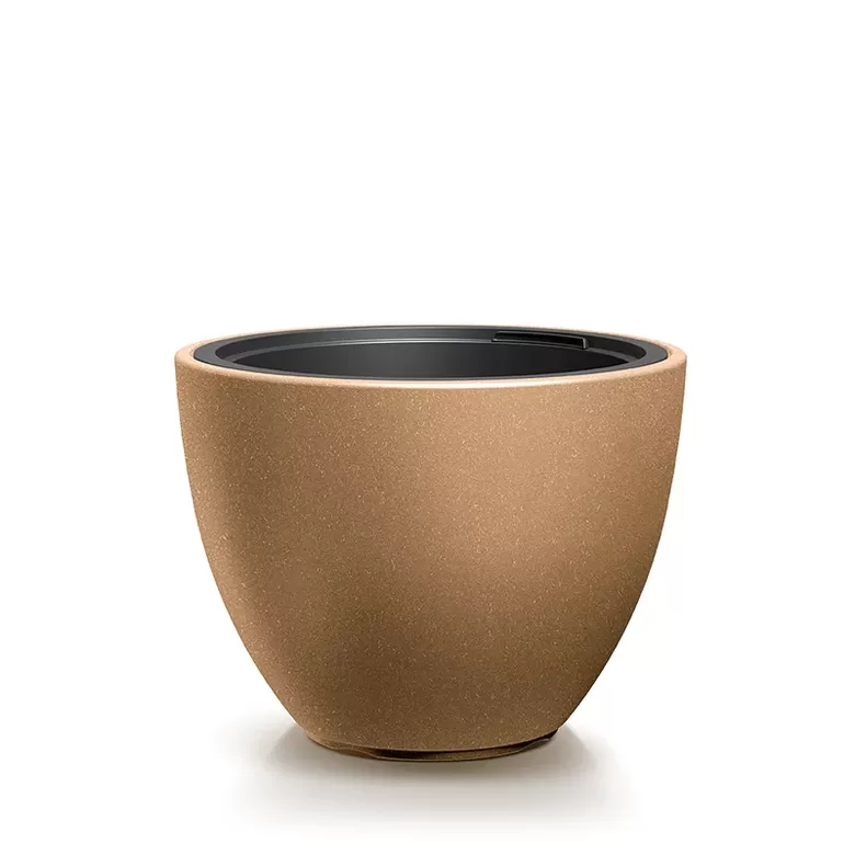 HEOS ECO WOOD pārstrādātas plastmasas un koksnes puķu pods, ārtelpu un iekštelpu, d47/h36cm (piegāde tikai ar kurjeru vai izņemšana uz vietas)