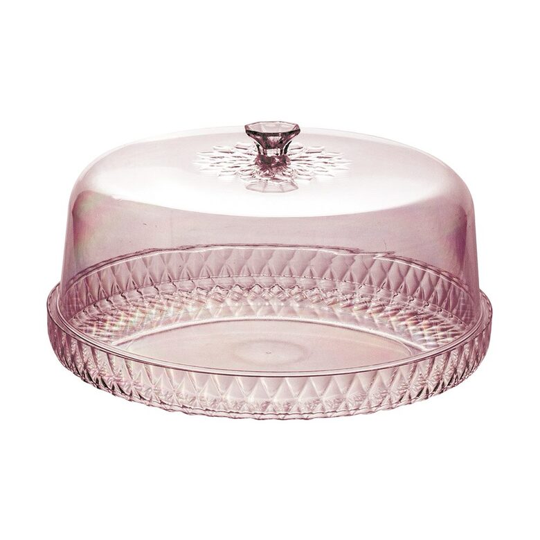 GLAMOUR plastikas ēdiena servēšanas trauks d26cm/h14cm, rozā