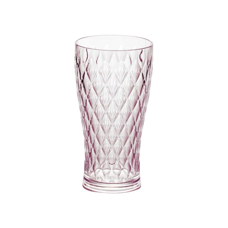 GLAMOUR plastikas glāze 500ml, rozā