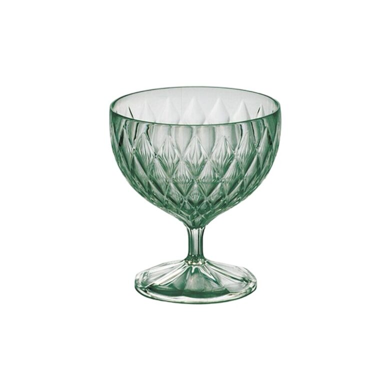 GLAMOUR plastikas deserta trauks 350ml, zaļš