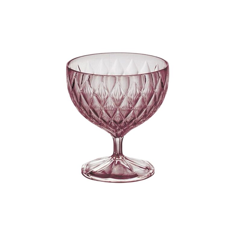GLAMOUR plastikas deserta trauks 350ml, rozā