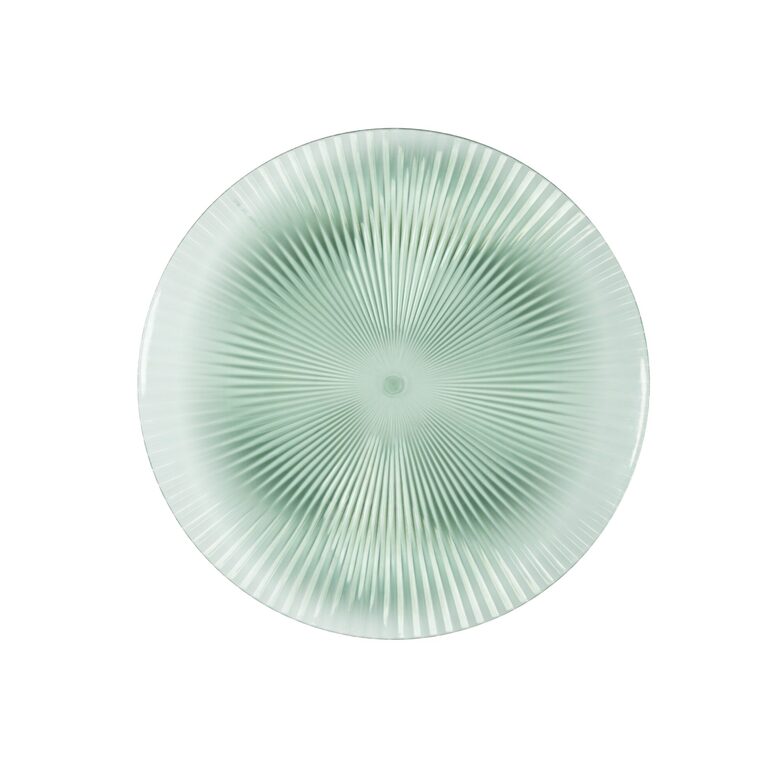 GLAMOUR plastikas šķīvis d20cm, zaļs