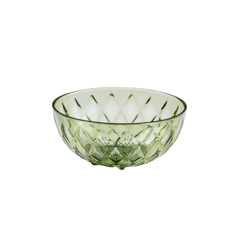 GLAMOUR plastikas bļoda 320ml/d11.5cm, zaļa