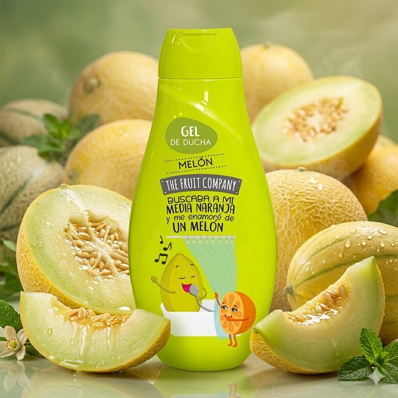 THE FRUIT COMPANY dušas želeja MELON, 600ml