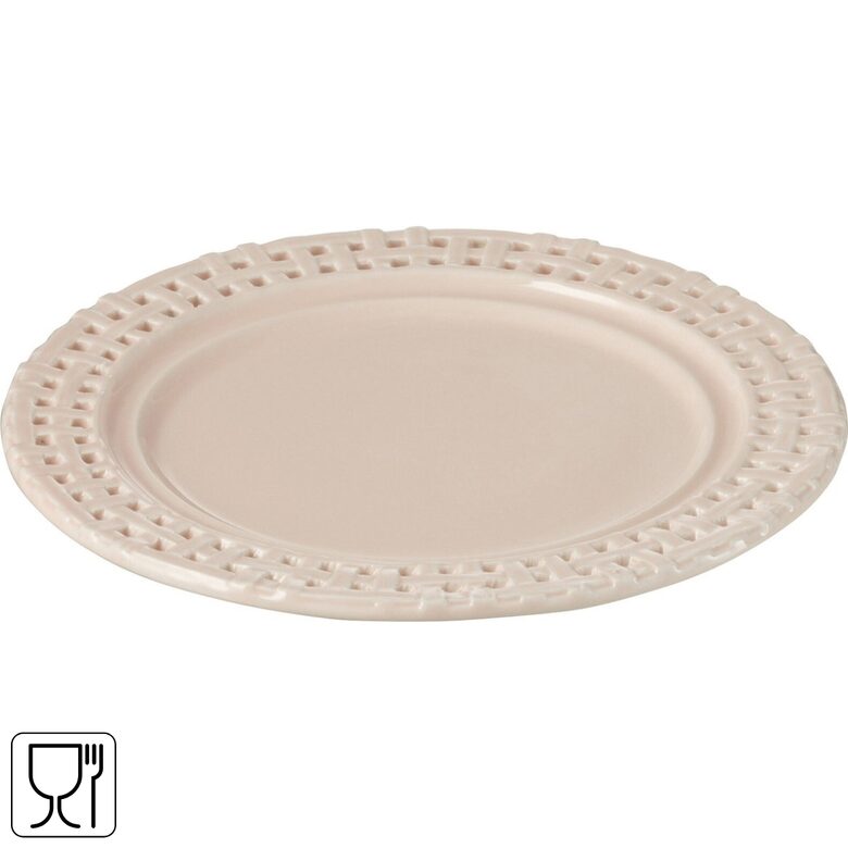 J-LINE keramikas šķīvis d20cm, rozā