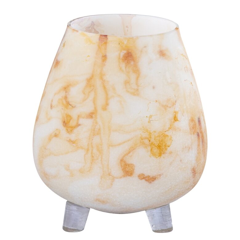 PTMD stikla trauks-vāze-svečturis "Jamillia" d17cm x h19cm