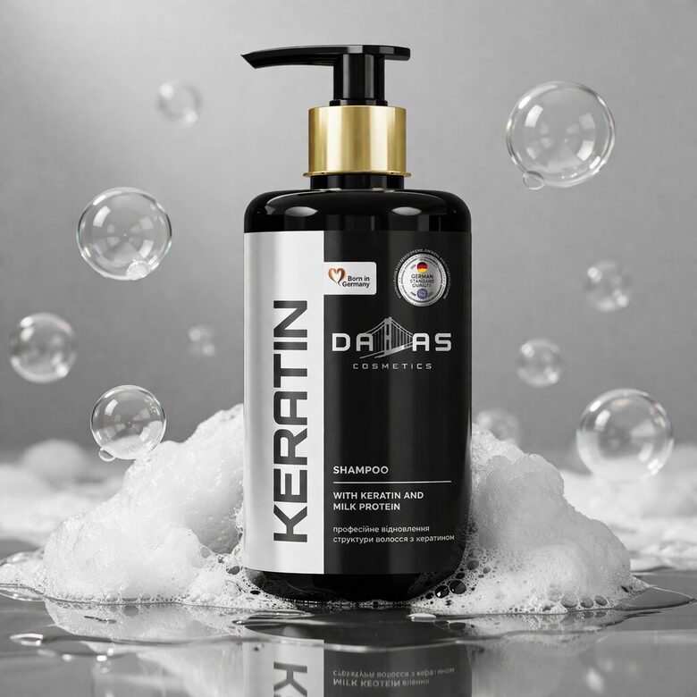 DALAS šampūns ar keratīna un piena proteīnu, 1L