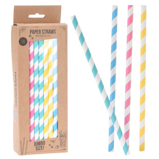 XXL papīra salmiņu komplekts 50gab, h26cm