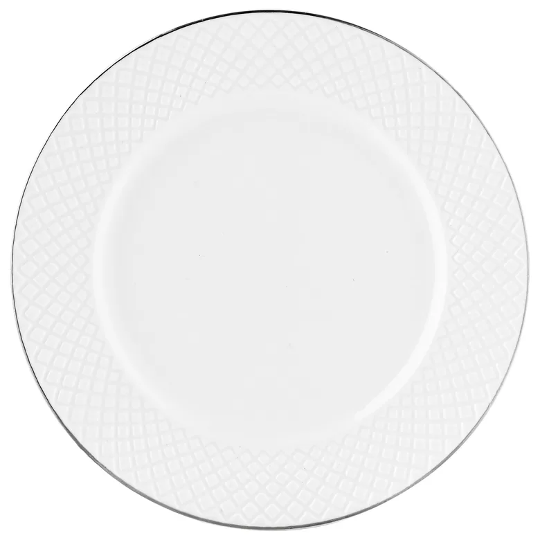 TIFFANY porcelāna šķīvis d27cm, balts