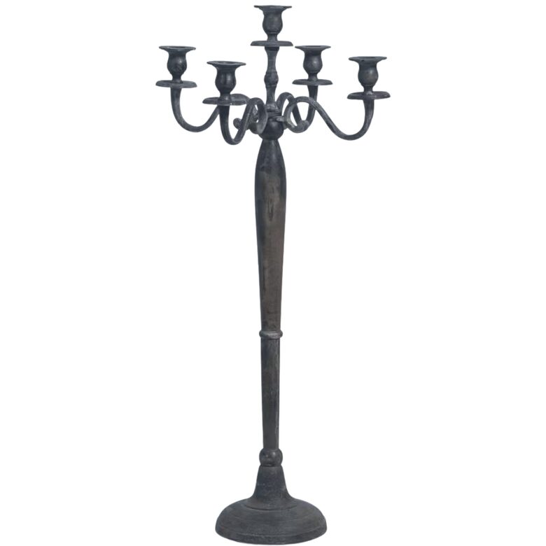 CANDELABRA alumīnija svečturis, augstums 78cm, platums 36cm