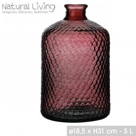 NATURAL LIVING pārstrādāta stikla vāze 5L