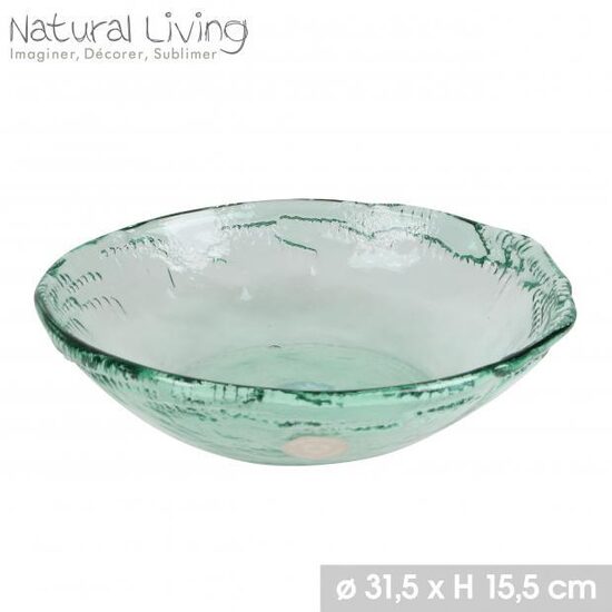 NATURA LIVING stikla bļoda d31.5x15.5cm