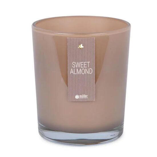 MULLER aromātiskā svece +/- 45h, grauzdētas mandeles