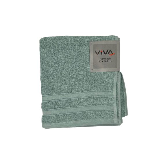 VIVA HOME "EVA" vannas dvielis 50x100cm, 100% kokvilna, gaiši zaļš